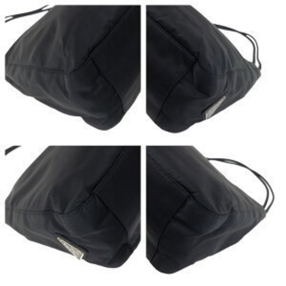 Prada Tessuto Triangular Shoulder Black Nylon Bag - image 3